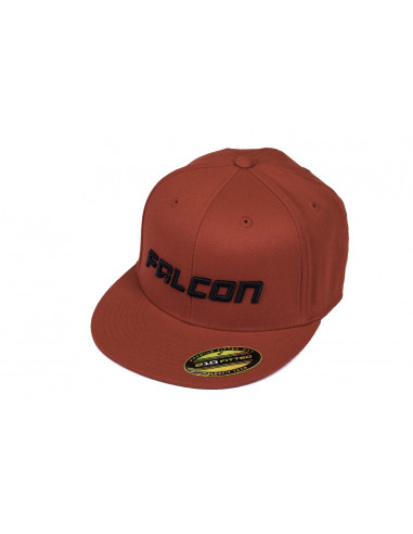 FALCON SHOCKS FLEXFIT FLAT VISOR HAT RED/BLACK SMALL/MEDIUM TERAFLEX