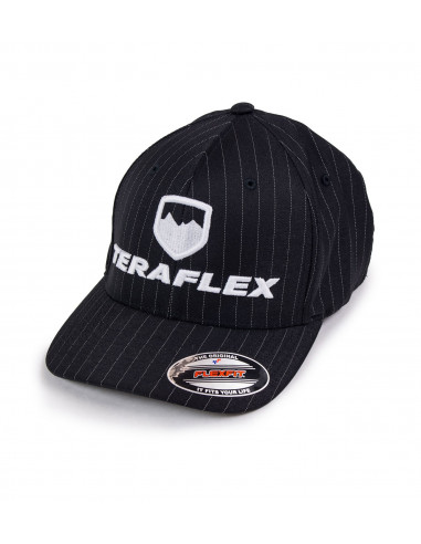 PREMIUM FLEXFIT PINSTRIPE HAT BLACK LARGE / XL TERAFLEX