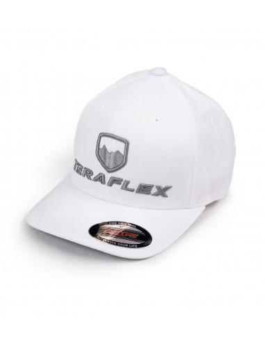 PREMIUM FLEXFIT HAT WHITE LARGE / XL TERAFLEX