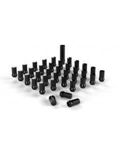 JEEP JK SPLINE DRIVE LUG NUT KIT 9/16 INCHX18 BLACK 36...