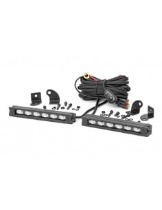 ROUGH COUNTRY BLACK SERIES LED | 6" PAIR | SLIM LINE