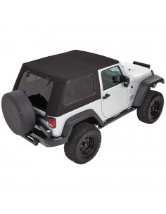 Trektop Pro Hybrid Black Twill JEEP WRANGLER JK 2 DOOR 07-18