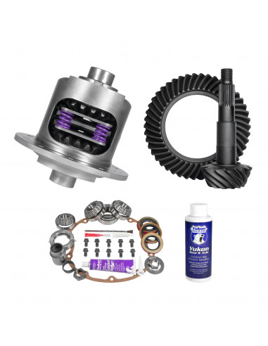 Kit contains a ring and pinion set, positraction unit, and installation parts