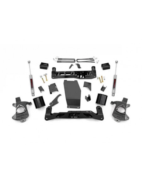 ROUGH COUNTRY 5 INCH LIFT KIT | ALUM/STAMP STEEL | V2 | CHEVY/GMC 1500 (14-18)