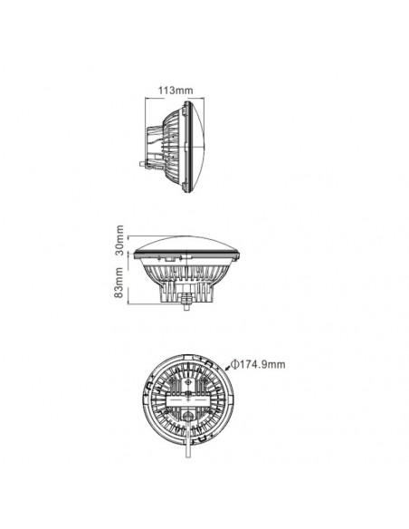 FARO LED 7" HOMOLOGADO