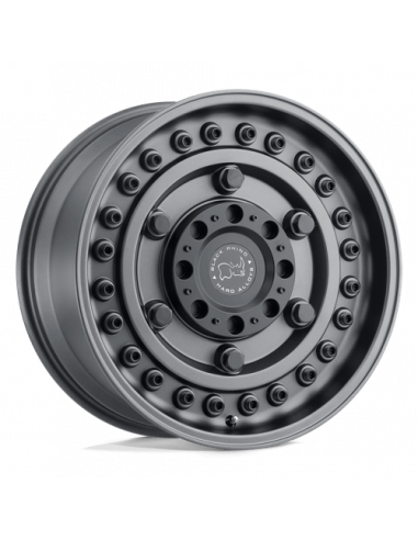 BLACK RHINO ARMORY BRARY 17X9.5 8X6.5 GNBLK -18MM