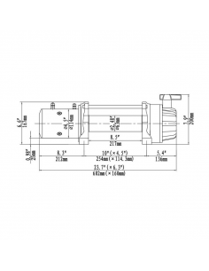 WINCH ELECTRICO RUNVA 12500lb-5669kg 12V MCS IP67 2