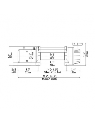 WINCH ELECTRICO RUNVA 12500lb-5669kg 12V MCS IP67