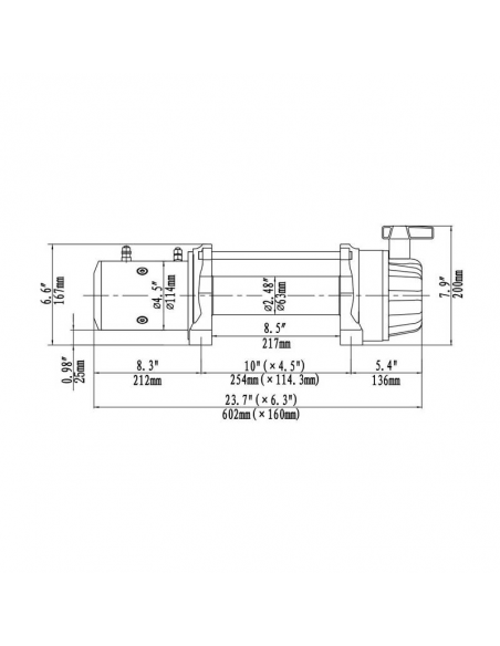 WINCH ELECTRICO RUNVA 12500lb-5669kg 12V MCS IP67
