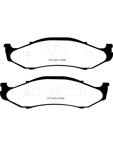 EBC FRONT ULTIMAX PADS JEEP CHEROKEE XJ