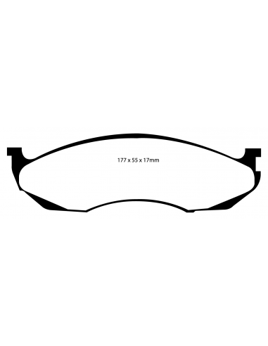 EBC FRONT GREENSTUFF PADS JEEP XJ - ZJ - TJ