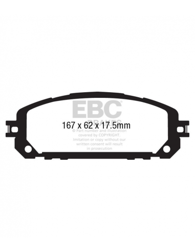 EBC FRONT GREENSTUFF PADS JEEP CHEROKEE