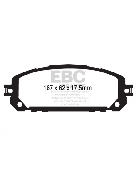 EBC FRONT GREENSTUFF PADS JEEP CHEROKEE