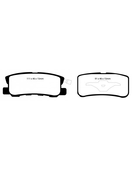EBC REAR ULTIMAX PADS JEEP COMPASS - PATRIOT
