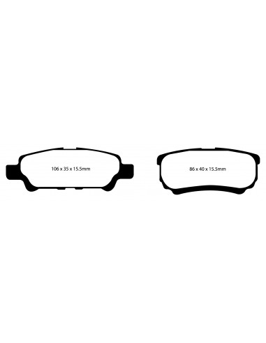 EBC REAR ULTIMAX PADS JEEP COMPASS - PATRIOT