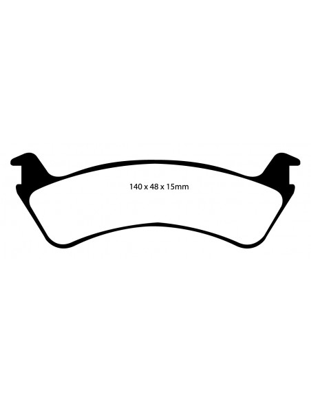 EBC REAR GREENSTUFF PADS JEEP XJ - ZJ - TJ