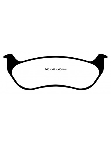 EBC REAR GREENSTUFF PADS JEEP XJ - ZJ - TJ
