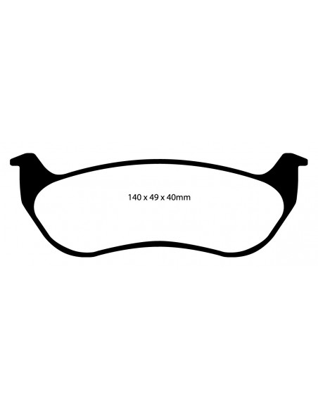 EBC REAR GREENSTUFF PADS JEEP XJ - ZJ - TJ