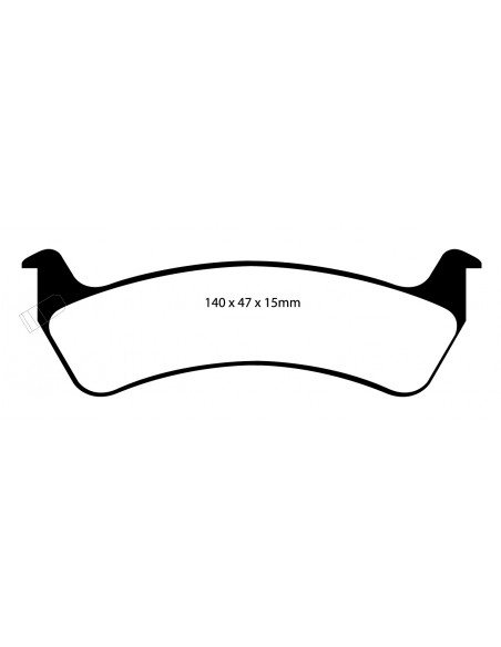 EBC REAR YELLOWSTUFF PADS JEEP XJ - ZJ - TJ