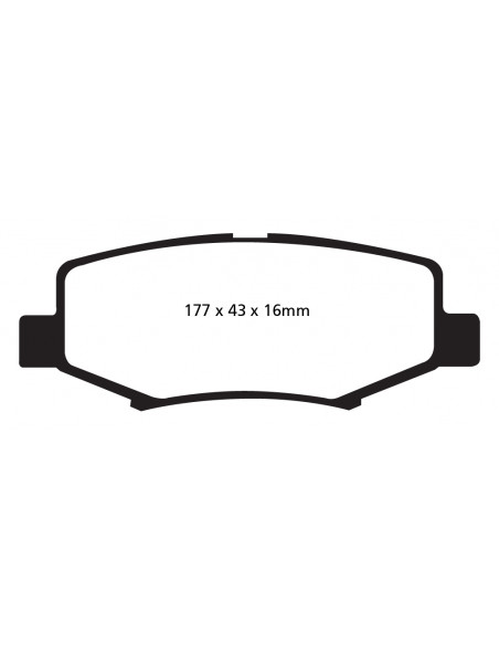 EBC REAR YELLOWSTUFF PADS JEEP WRANGLER JK - CHEROKEE KK