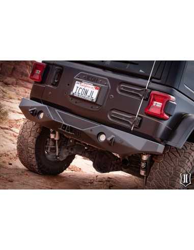 ICON 18-UP JEEP JL PRO SERIES PARAGOLPE TRASERO W/ HITCH & TABS