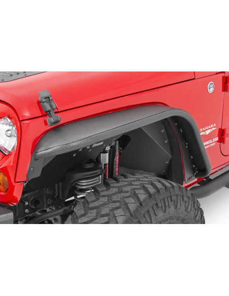 ROUGH COUNTRY ALETINES Acero Delanteros y Traseros | Jeep Wrangler JK | Wrangler Unlimited JK