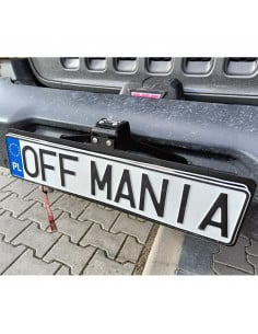 License plate frame under the winch 305mm x 114mm