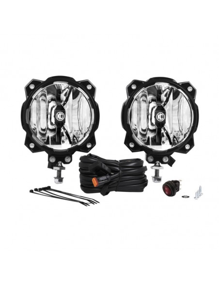 LED Light KC Gravity Pro 6 Single Pair Set Driving 2x