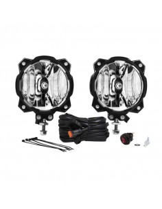 LED Light KC Gravity Pro 6 Single Pair Set Spot 2x