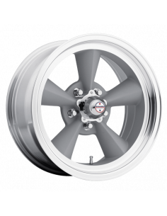 American Racing Vintage VN309 15X5 5X4.75 SLV MACH-LP -6MM