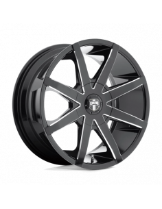 DUB S109 20X8.5 5X115/4.75 GL-BLK-MIL 10MM