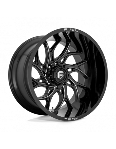 FUEL D741 22X12 8X180 GL-BLK-MIL -44MM