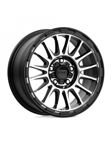 KMC KM542 16X7 5X4.5 S-BLK MACH 30MM