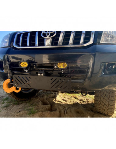 copy of License plate frame under the winch...