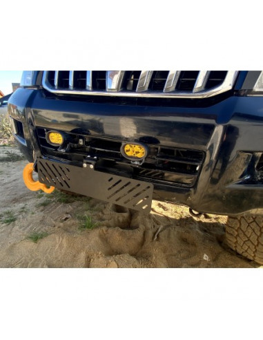 copy of License plate frame under the winch...