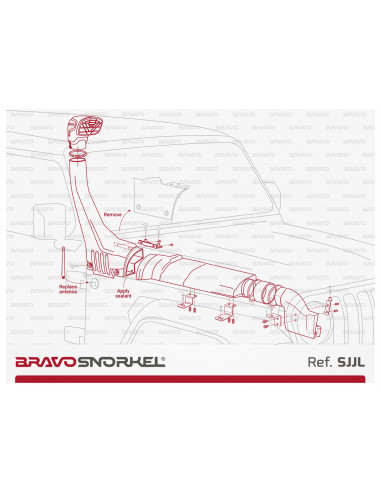 BRAVO SNORKEL JEEP WRANGLER JL / GLADIATOR JT...