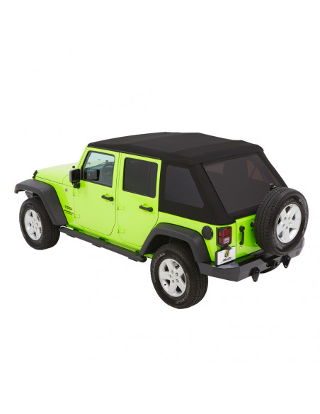 BESTOP TREKTOP NX GLIDE Black Twill JEEP JK 4 DOOR