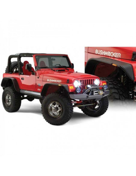 BUSHWACKER ALETINES FLAT STYLE 4PC JEEP WRANGLER TJ