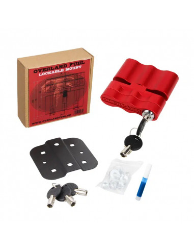 Soporte con Cerradura Overland Fuel Rojo
