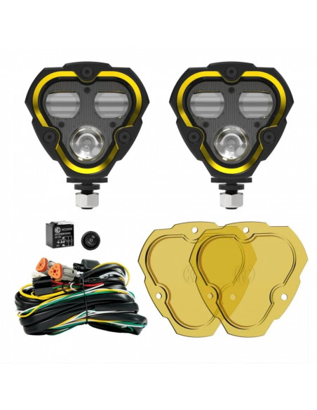 FLEX ERA® 3 Dual Mode SAE Fog LED Light Pods - 2-Light Master Kit