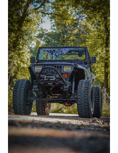 GUARDABARROS DELANTERO ALUMINIO HATCHET HIGHLINE 0" MOTOBILT JEEP YJ 2
