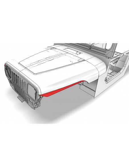 GUARDAFANGOS DE CORTE PARA JEEP YJ