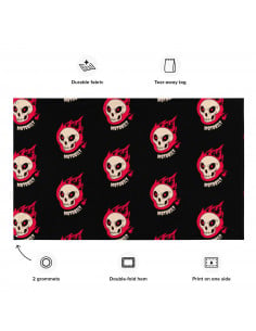BANDERA MOTOBILT SKULLS ON FIRE
