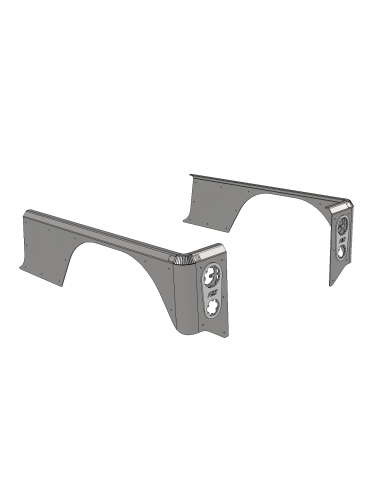 ESQUINEROS TRASEROS EXTENSION 15" SOBRE RIEL MOTOBILT PARA JEEP YJ