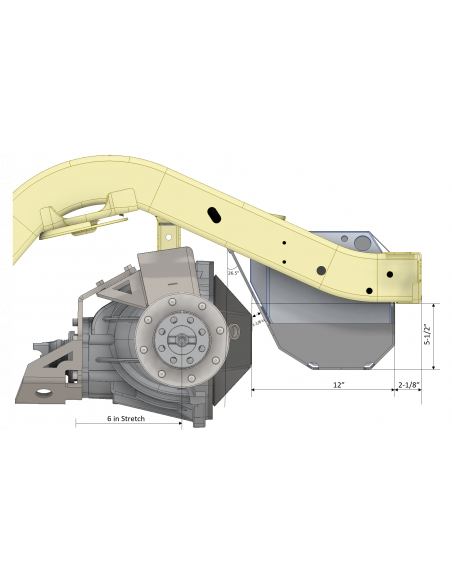Stretch Underbody Fuel Cell for TJ / LJ - Fuel Cell Only