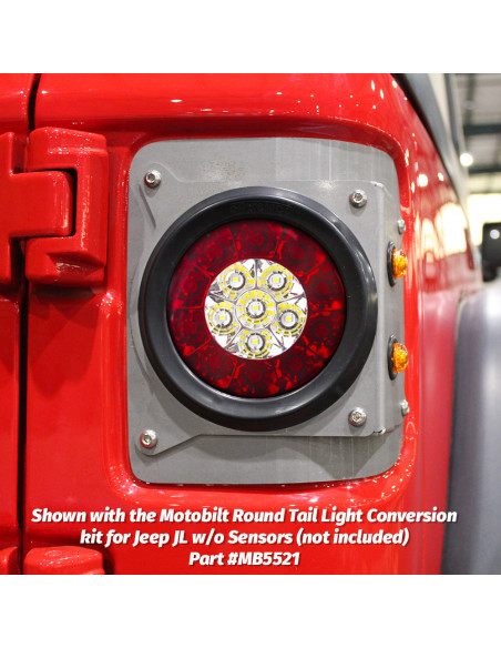 4 Inch Round LED Multi-Purpose Taillights w/ Rubber Grommets