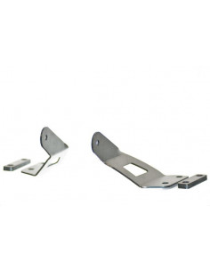 20" LED Single Row Hood Light Mount Kit for Jeep JK - Powder Coat 2