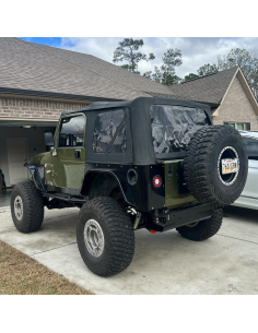 Crusher Rear Fender 4" Flare for Jeep TJ/LJ 2