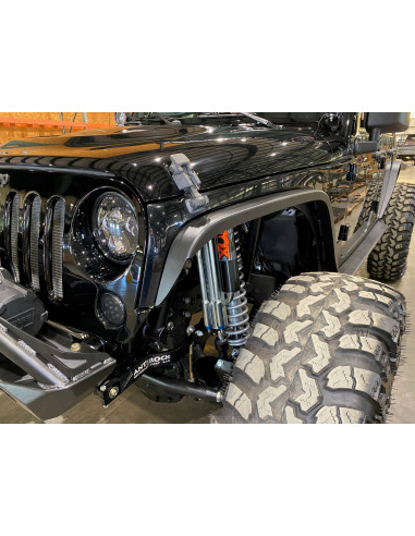 Crusher Front Fender 2" Flare for Jeep JK / JKU - Steel